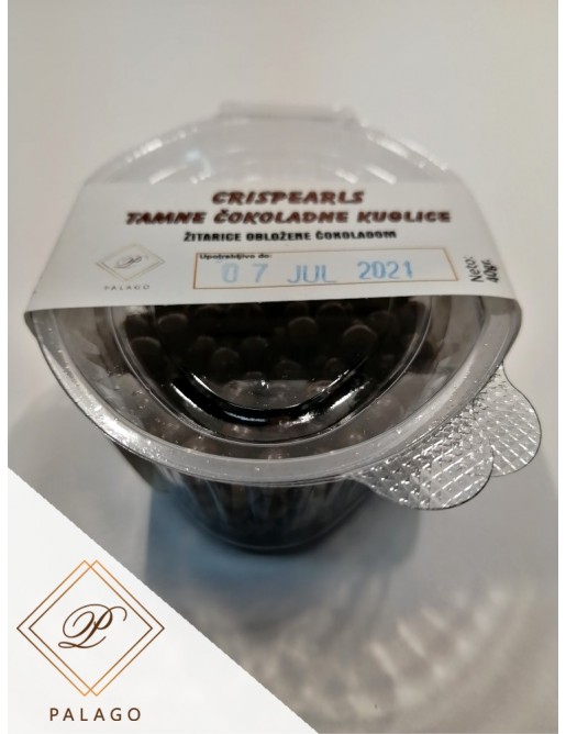 Crispearls crne čokoladne kuglice 40g